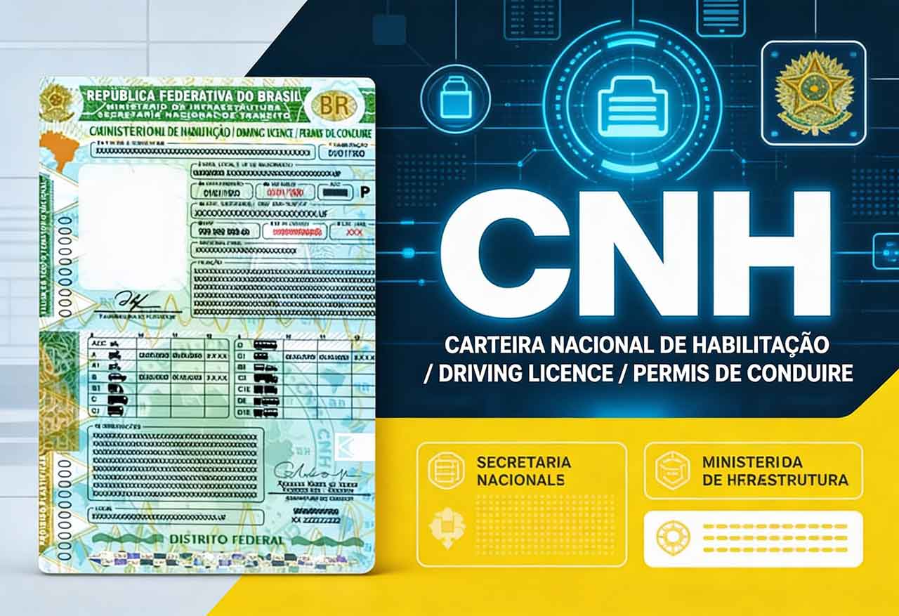 Novo modelo de CNH no Brasil